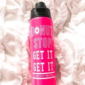 Jadelynn Brooke Water Bottle “Donut Stop”